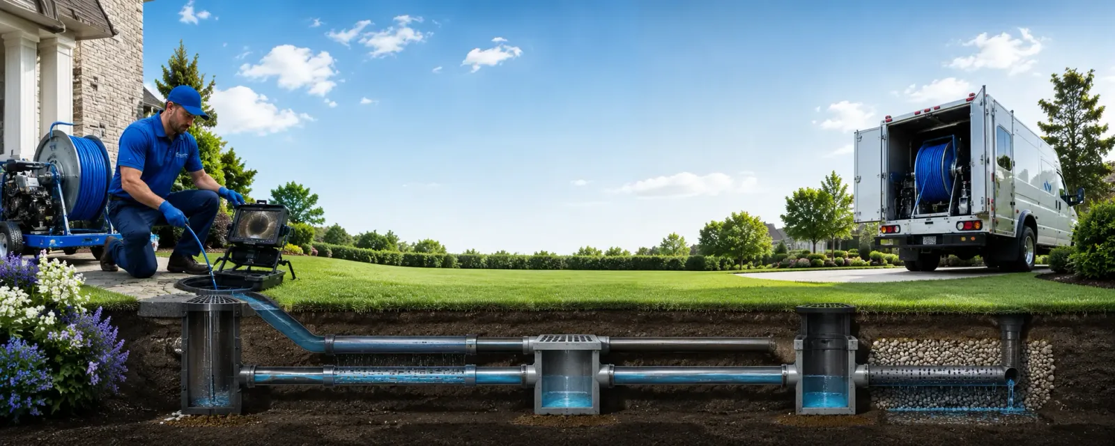Outdoor drain cleaning information for Vidal, CA